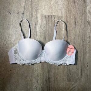 Angelina white lace bra with bow detail Size 38B